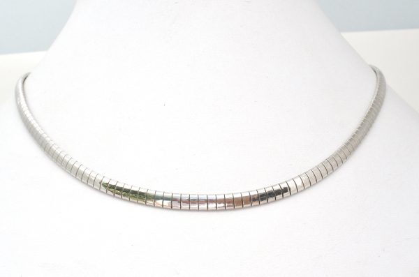 Sterling Silver Flexible Omega Necklace 16  Italian Supply