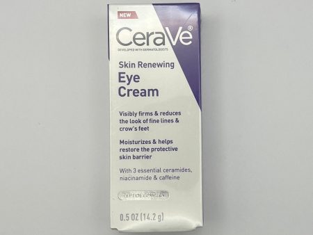 CeraVe Skin Renewing Eye Cream 15ml - Peptide Complex & Caffeine for Brighter Eyes Cheap