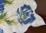 MWT Vintage Herrmann Blue Poppy Floral Handkerchief For Discount