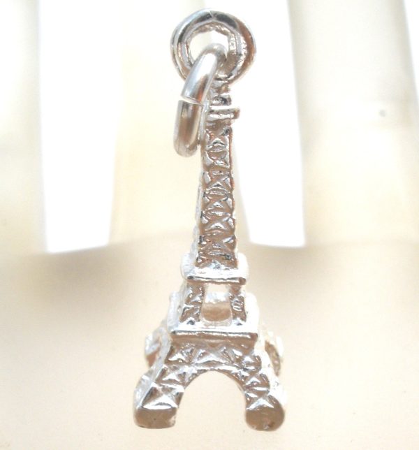 Eiffel Tower Paris Sterling Silver Charm Pendant For Discount