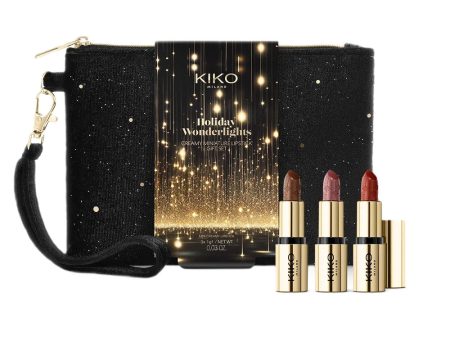 Holiday Wonderlights Creamy Miniature Lipstick Gift Set zestaw upominkowy do makijażu ust: 3 mini pomadki o kremowym wykończeniu For Discount