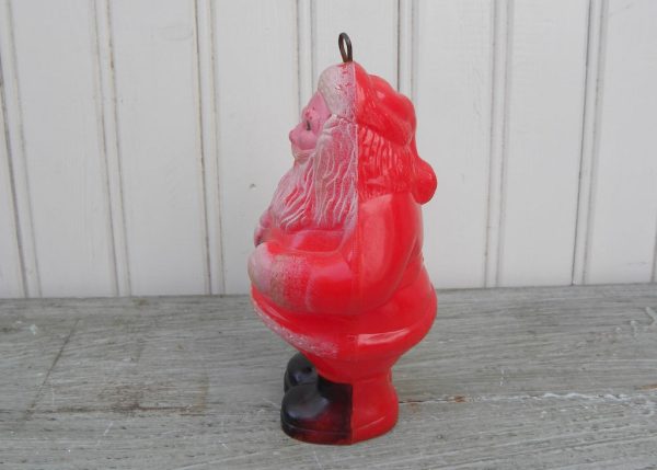 Vintage Hard Plastic Santa Claus Shaker Christmas Ornament Fashion