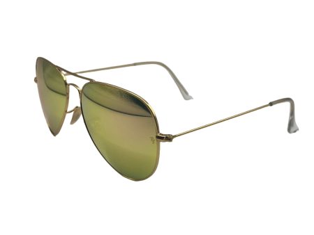 Ray-Ban Aviator RB3025 112 Z2 58mm - Matte Gold Frame with Mirror Lenses For Cheap