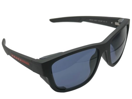 Prada Linea Rossa SPS 07W DG0-09R 59#17 130 3N Sunglasses - Black Frame, Grey Lens Discount