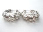 Sterling Silver Cut Out Hoop Earrings Online Sale