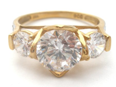 14K Gold Cubic Zirconia Ring Size 9 SCC Online