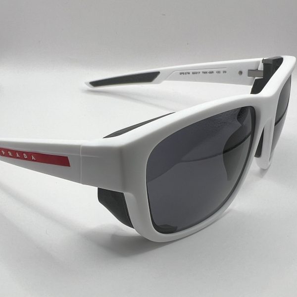 Prada SPS 07W TWK-06R 59#17 130 3N Sunglasses - White Frame, Grey Lens Cheap