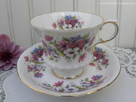 Vintage Paragon Anemones Flower Festival F Teacup and Saucer Online Sale