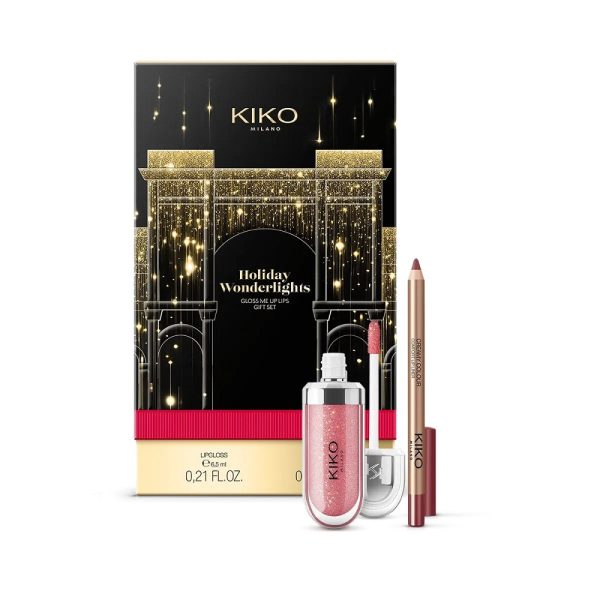 Holiday Wonderlights Gloss Me Up Lips Gift Set zestaw upominkowy do makijażu ust 01 Refined Mauve For Sale