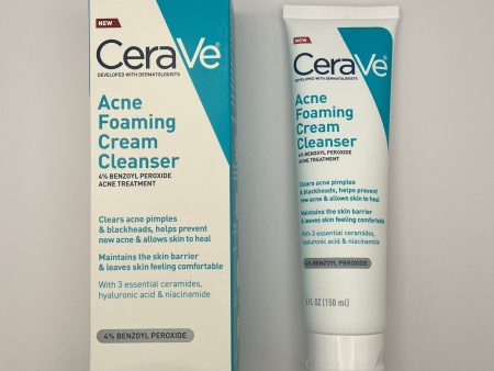 CeraVe Acne Foaming Cream Cleanser 150ml - Clears Acne and Cleanses Skin Sale