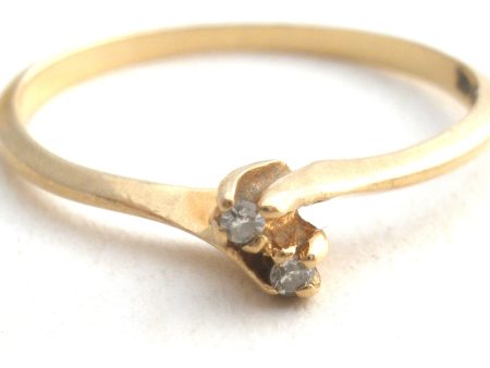 10K Gold Diamond Ring Size 6 Vintage For Discount