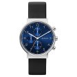 Skagen SKW6417 Men s Chronograph Multifunction Black Leather Blue Dial Watch - Stylish and Functional Timepiece Online