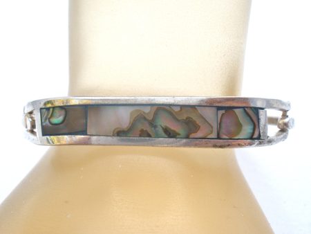 Abalone Shell Bangle Bracelet Vintage Sale