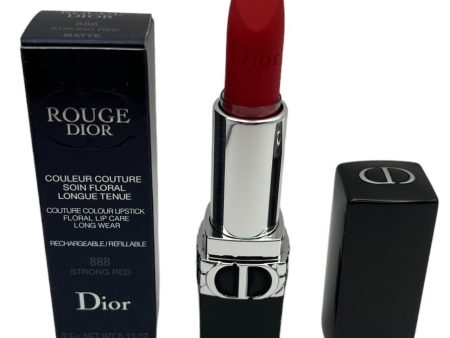 Dior Rouge Dior Refillable Lipstick 888 Strong Red - Makeup Colour on Sale