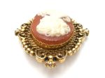 Cameo Perfume Locket Brooch Pin Vintage Avon Hot on Sale