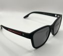 Prada Linea Rossa PS 02WS 1AB-06F Sunglasses - Sleek Black Rectangle Frames Discount