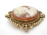 Cameo Perfume Locket Brooch Pin Vintage Avon Hot on Sale