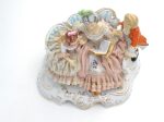 Vintage Dresden Germany Porcelain Lace Figurine Mom & Children Cheap