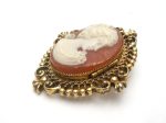 Cameo Perfume Locket Brooch Pin Vintage Avon Hot on Sale